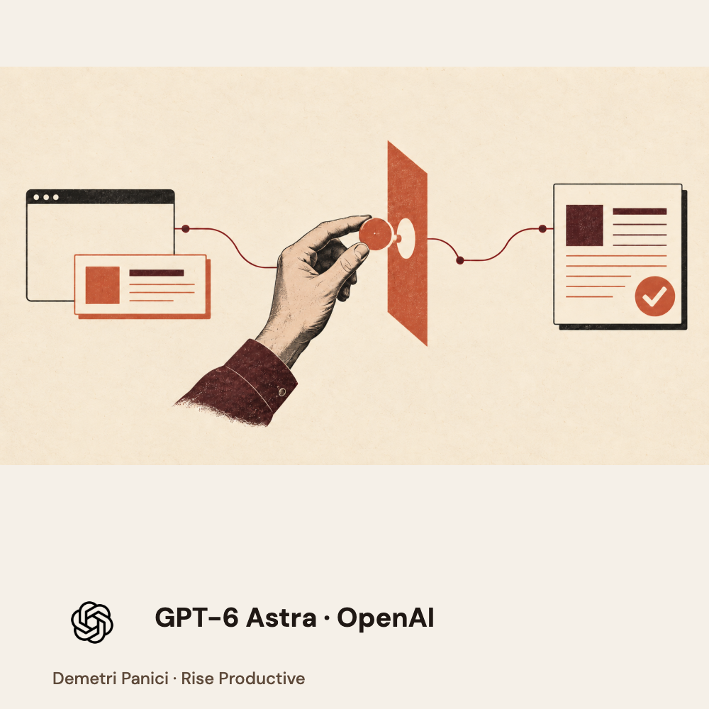 Card illustration of a human approval checkpoint between a browser request and verified result.