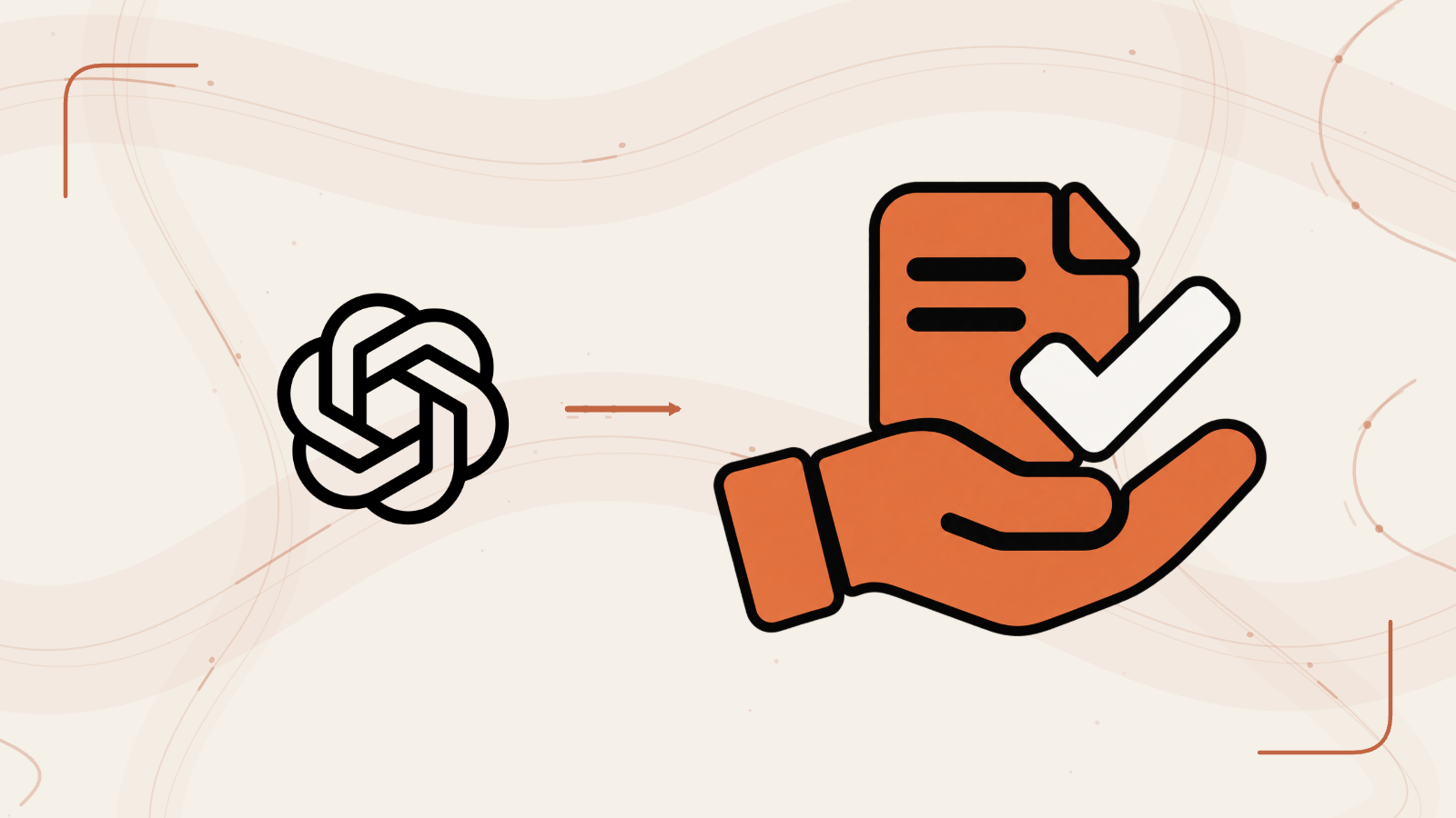 OpenAI hands work to a person reviewing a document.