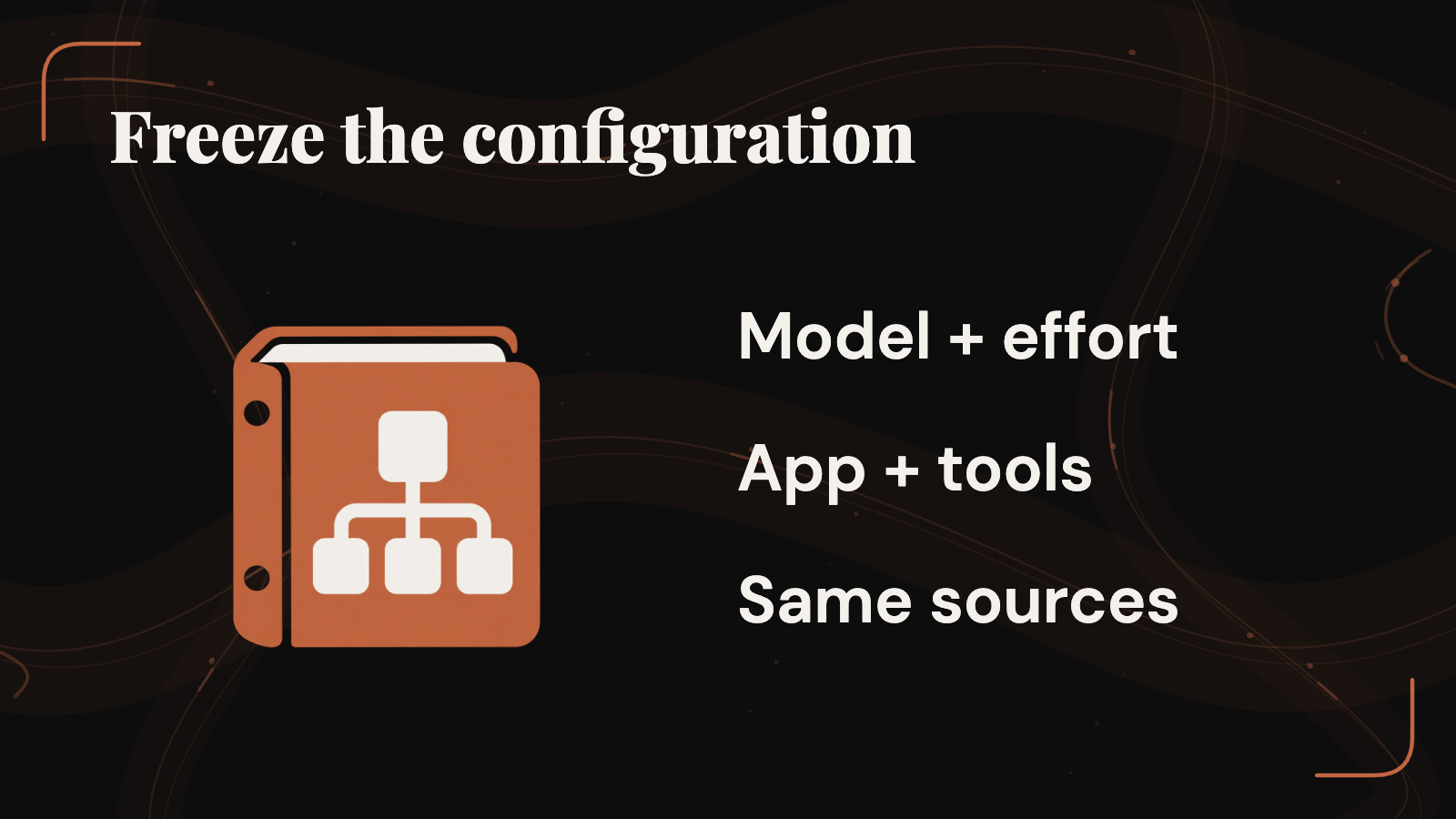 A reproducible trial fixes the model and effort, application and tools, and source packet.